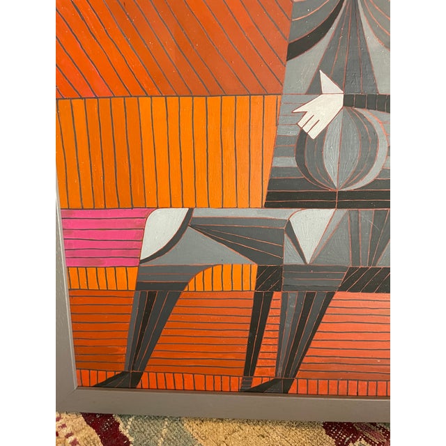 1950s "Seated Figure" by Santa Fe Artist Bernique Longley Circa 1951 For Sale - Image 5 of 6