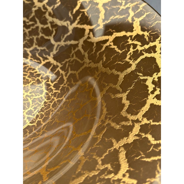 Gold Decorative Pedestal Bowl For Sale - Image 11 of 17