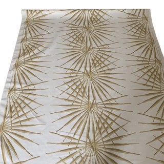Palm Orleans Palmetto Stripe Linen and Cotton Fabric - 4 Yards For Sale