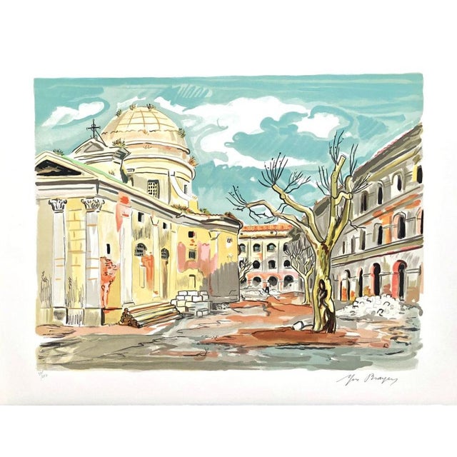 Yves Brayer, Marseille, La Vieille Charité, 1974, Lithograph For Sale - Image 5 of 5