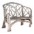 Late 20th Century Outdoor Bench With Woven Teak Limbs For Sale