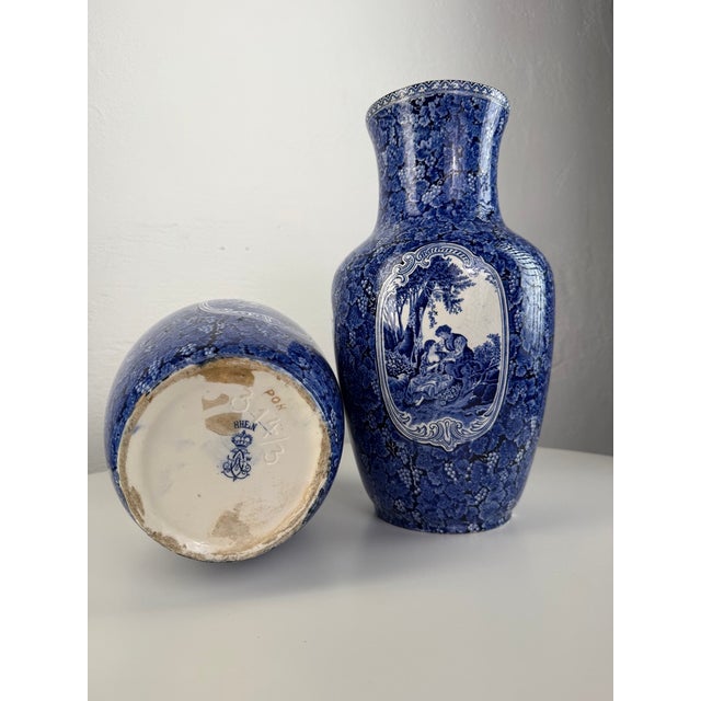 19th-Century Rhein Vases from Lewis Woolf, England, Set of 2 For Sale - Image 10 of 12