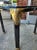Metal Post Modern Gun Metal, Brass & Glass Side Table For Sale - Image 7 of 12