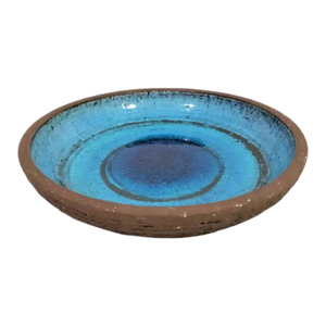 Mid 20th Century Glazed Pottery Bowl Germany Kunsthandlung W. Welker Heidelberg