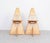 Set of 2 adjustable minimalist wooden chairs produced by lundia in the 1980s. designed by gijs boelaars, model lundi-sit....