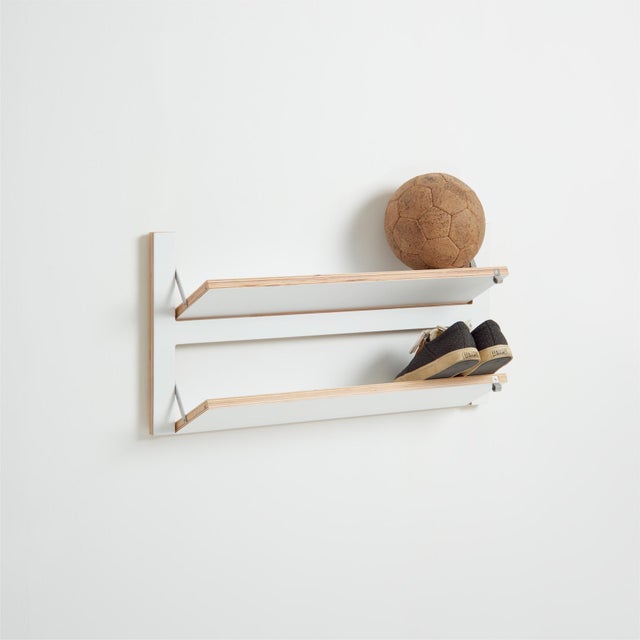 80×40-2 Fläpps Shoe Shelf in White from Ambivalenz For Sale - Image 6 of 6
