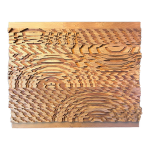 Rare 3d Vintage 1978 Movable Wall Wood Art Sculpture Panel (Signed by Artist)
