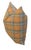2020s Butterscotch, Blue & White Coastal Plaid Feather/Down Pillow For Sale - Image 5 of 5