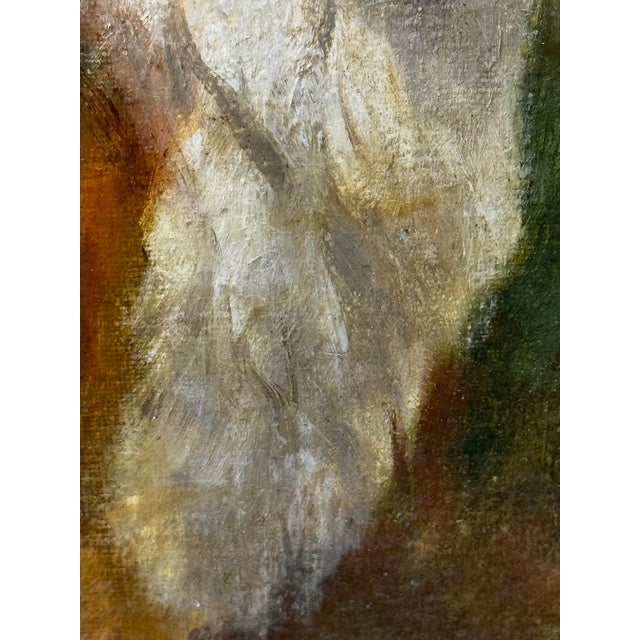 Important British c.1898 Victorian Oil Portrait of a Rough Collie Dog After John Emms Gilt Framed For Sale - Image 15 of 18