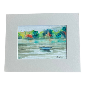 “Early Fall” Matted Original Watercolor by Nancy Smith