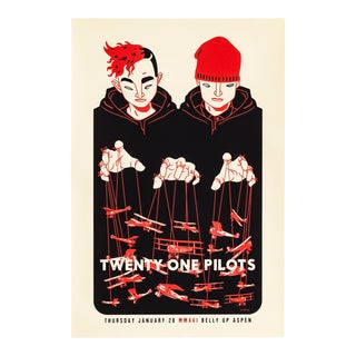 2016 American Concert Poster, Twenty One Pilots (Belly Up) For Sale