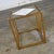 Gorgeous Chelsea House Jamie Merida Collection Harlequin side table comprised of antique gold leafed iron with white...