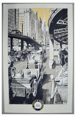 François Schuiten, A Feverish Century, 1995, Silkscreen