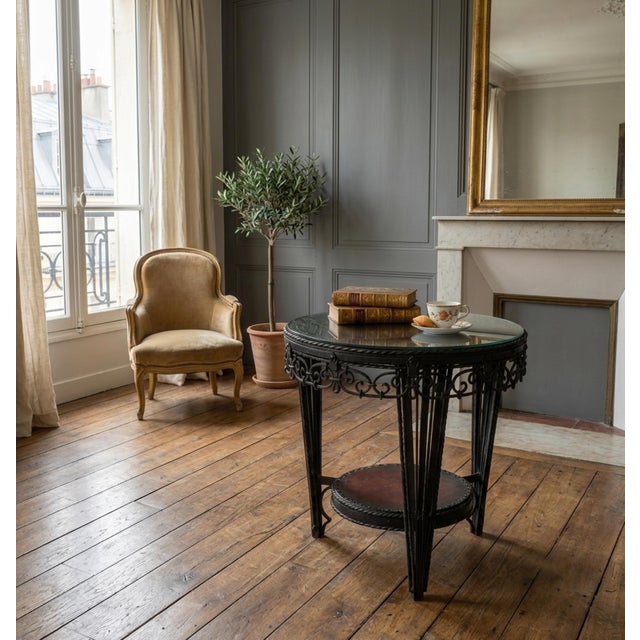 Art Deco French Wrought Iron Coffee Table, 1930s For Sale - Image 6 of 18