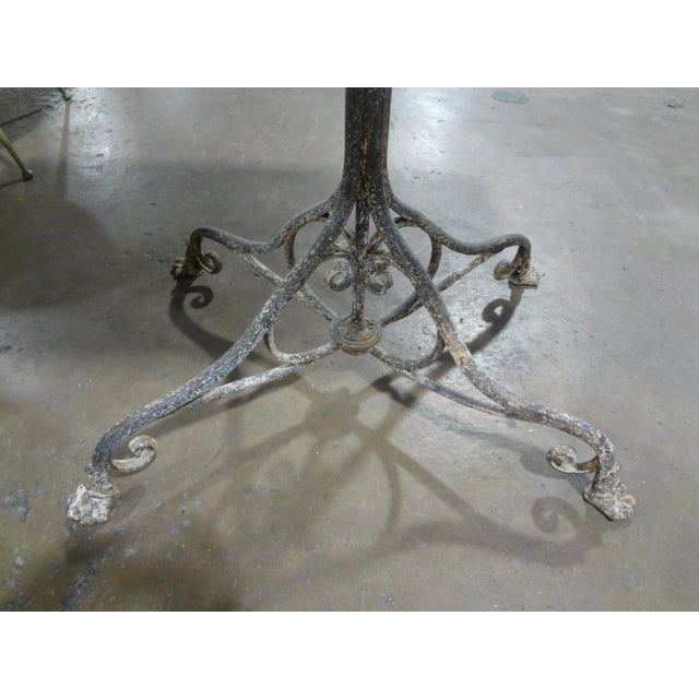 Metal 19th Century French Iron Garden Table by Arras For Sale - Image 7 of 10
