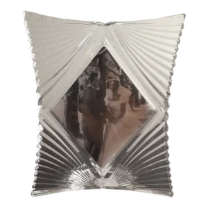 1990s Mikasa Starlet Diamond Cut Photo Holder