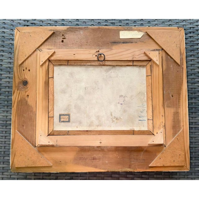 Signed Oil on Panel, Dutch Golden Age Manner Tavern Scene, 19th Century For Sale - Image 13 of 15