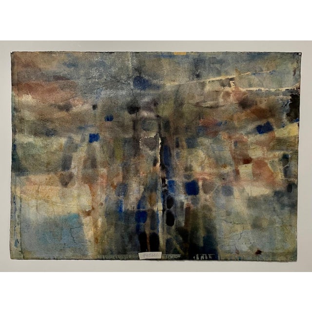 Pawel Kontny, Modernist Abstract Expressionist Watercolor Painting Bauhaus Weimar Pawel Kontny For Sale - Image 4 of 4