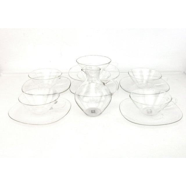 Tea Service by Heinrich Töpferhardt for Jenaer Glas, 1955, Set of 13 For Sale - Image 6 of 6