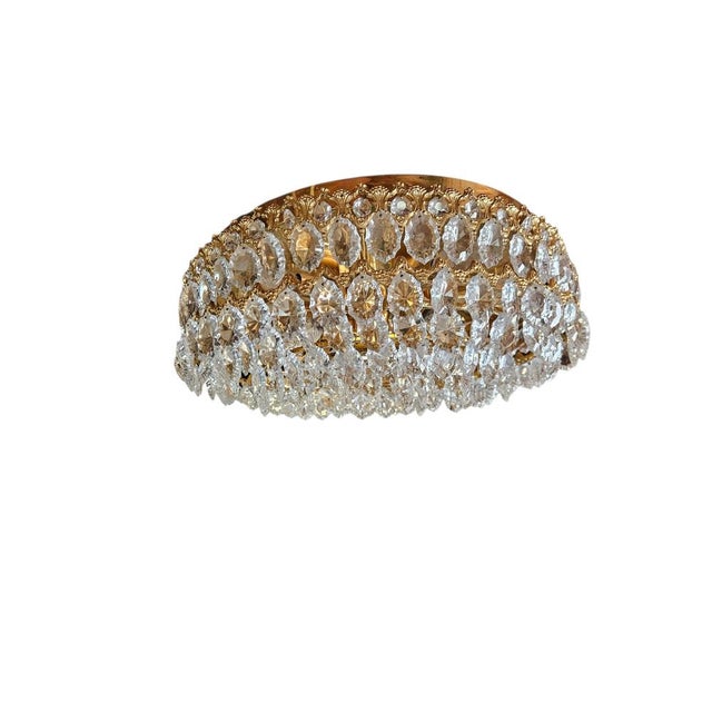 Hollywood Regency German Ceiling Light from Palwa, 1970s For Sale - Image 6 of 9