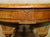 Antique Carved Burl Walnut and Green Leather Coffee Table, 1880 For Sale - Image 14 of 18