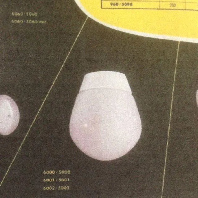 Mid-Century Modern 6001 LJS Ceiling Lamp by Wilhelm Wagenfeld for Lindner Bamberg, 1950s For Sale - Image 6 of 7