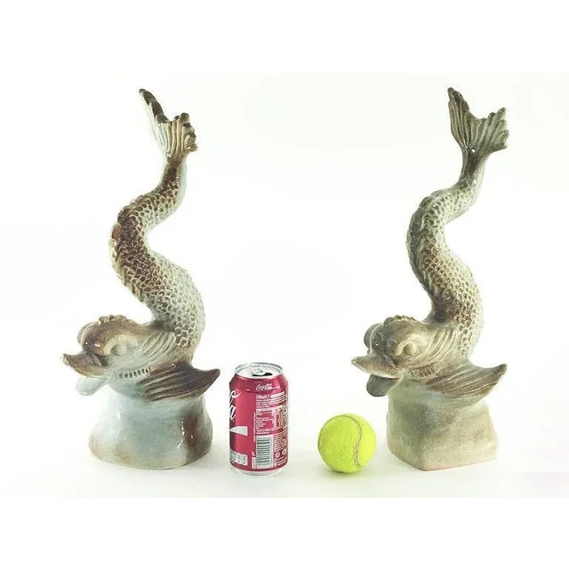 1970s Ceramic Fish Sculptures, 1970s, Set of 2 For Sale - Image 5 of 10
