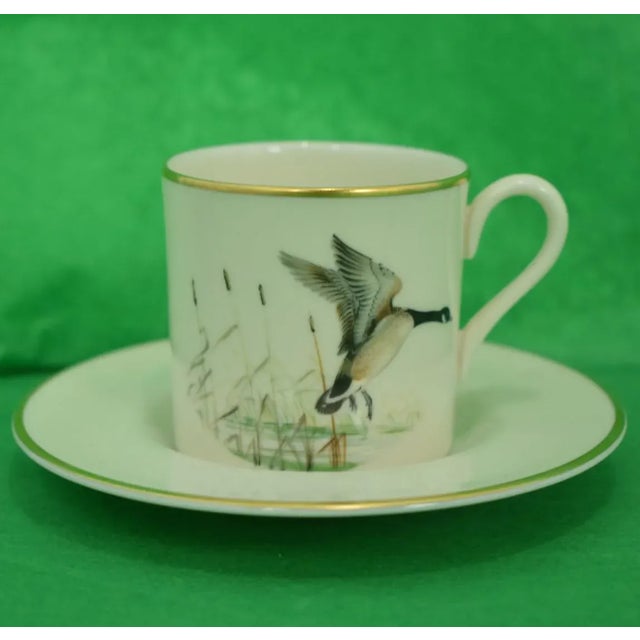 Set of 6 Circa 1950s Abercrombie & Fitch Pickard China Demitasse Cups & Saucers - 12 Pc For Sale - Image 9 of 11