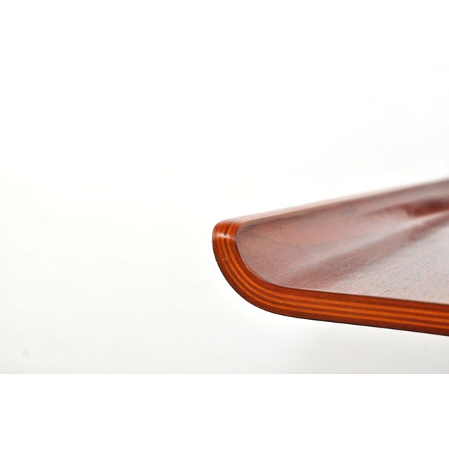 1980s Vintage Teak Bent Desk, 1980s For Sale - Image 5 of 16
