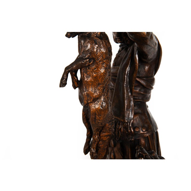 French Antique Bronze Sculpture “Scottish Hunter”, Pierre Jules Mene Ca. 1900 For Sale - Image 12 of 18