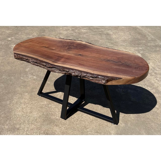 New Hand Crafted Black Walnut Coffee Table For Sale - Image 4 of 9