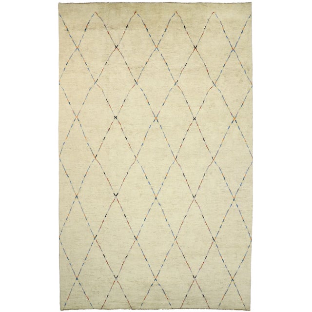 Room Size Moroccan Style Gallery Rug - 12'05 X 19'08 For Sale - Image 10 of 10