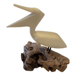 1970s John Perry Driftwood Pelican Sculpture