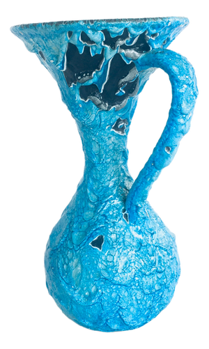 Art Ceramic Fat Lava Decanter Caraffe Vase from MCM, Italy 1960s