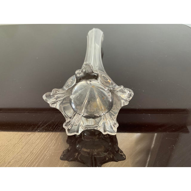 Transparent Glass Vase, Belgium, 1920's For Sale - Image 8 of 8