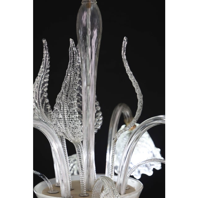 1940s Italian Art Deco Chandelier by Barovier & Toso "Bubble" Murano Glass For Sale - Image 10 of 17