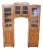Rustic Fir Arched Bookcase, 1920s For Sale