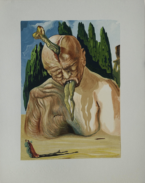 Salvador Dali, Le diable logicien, Etching