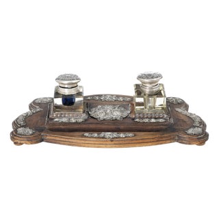 Silver Inwkwell, 19th Century For Sale