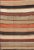 Large Multicolored vintage Turkish Kilim rug with horizontal stripes in orange, taupe, Brown, Gray, Camel, Purple, Khaki....