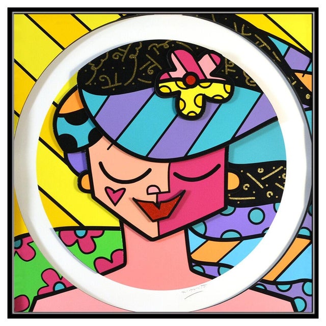 Message us to inquire about custom framing options! (Included for free with every purchase) The artwork here, "Pink Face",...