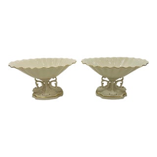 Pair of Lenox Aquarius Compotes For Sale