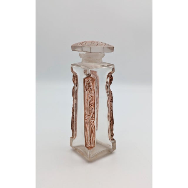 Glass Ambre DOrsay Perfume Bottle by René Lalique for Lalique, 1911 For Sale - Image 3 of 8