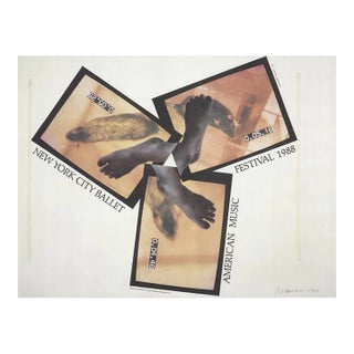 1988 Bruce Nauman 'New York City Ballet 1988' Neutral USA Offset Lithograph For Sale