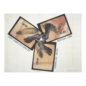 1988 Bruce Nauman 'New York City Ballet 1988' Neutral USA Offset Lithograph