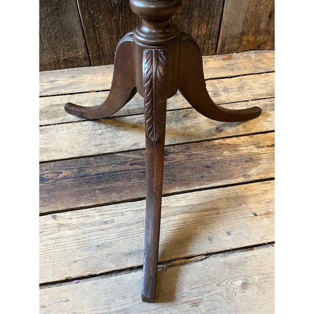 Vintage 1940s Piecrust Table For Sale - Image 4 of 12