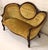 Victorian Vintage Victorian Style Gold Velvet and Walnut Settee For Sale - Image 3 of 17