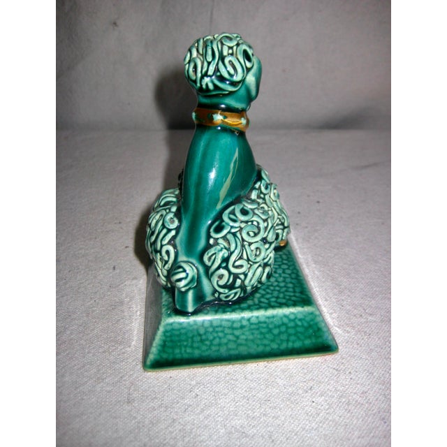 1950s Mid 20th Century French Poodle Frame Card Holder Figurine For Sale - Image 5 of 6