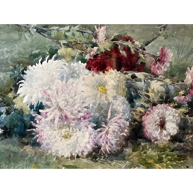 François Rivoire, Still Life Composition, 1920s, Watercolor For Sale - Image 8 of 14