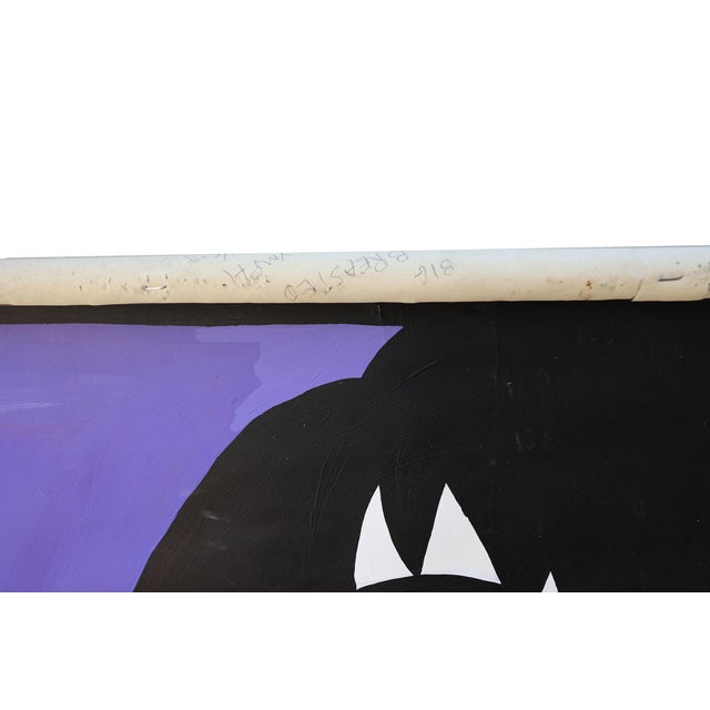 Purple 1980's Pop Art Window Shade Roller for Window or Walls For Sale - Image 8 of 9